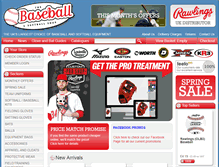 Tablet Screenshot of baseballandsoftball.co.uk